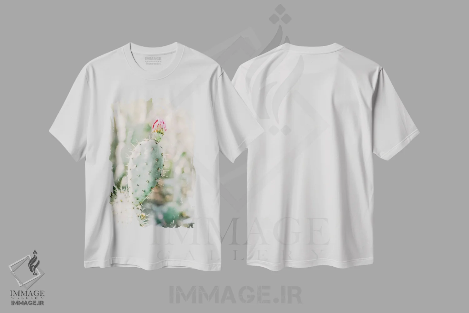 تیشرت سفید طرح دار Tuscon, Arizona,گل انجیر کاکتی، توسان، آریزونا، مدیوم اثر لاولی لیتل هوم کو | فروشگاه ایماژ