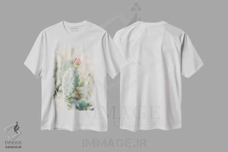 تیشرت سفید طرح دار Tuscon, Arizona,گل انجیر کاکتی، توسان، آریزونا، مدیوم اثر لاولی لیتل هوم کو | فروشگاه ایماژ