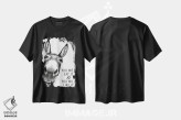تیشرت مشکی طرح دار تو آن را خواهی خورد، هنر تزئینی سیاه و سفید اثر لِتِرد اند لایند | immage.ir