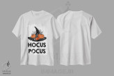 تیشرت سفید طرح دار هوکوس پوکوس، هنر دیجیتال اثر لِتِرد اند لایند | immage.ir