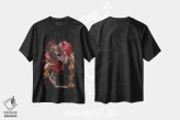 تیشرت مشکی طرح دار گل خونین، هنر فاخر معاصر اثر لیلین لیو | immage.ir