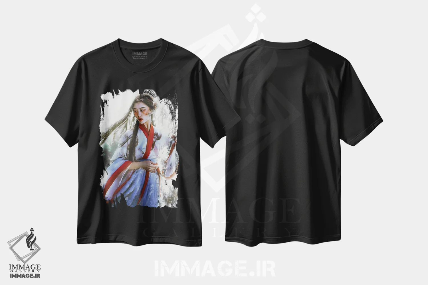 تیشرت مشکی طرح دار رویاپرداز II، دکور آسیایی اثر لیلین لیو | immage.ir