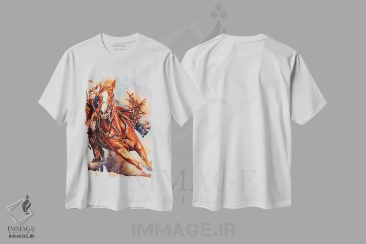 تیشرت سفید طرح دار سخن پایانی یا ضربه آخر، تزئینی اثر لیزا لوپاک | فروشگاه ایماژ