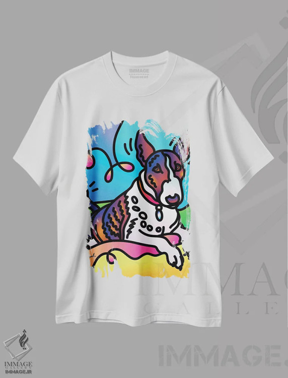 تیشرت سفید طرح دار سوفی، هنر دیجیتال اثر لیزا لوپاک | فروشگاه ایماژ