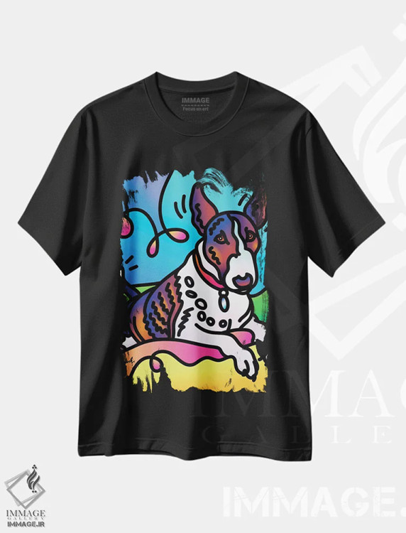 تیشرت مشکی طرح دار سوفی، هنر دیجیتال اثر لیزا لوپاک | immage.ir