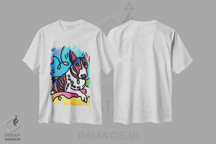 تیشرت سفید طرح دار سوفی، هنر دیجیتال اثر لیزا لوپاک | فروشگاه ایماژ