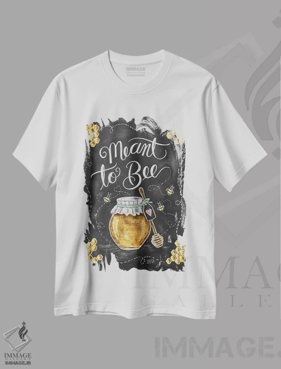 تیشرت سفید طرح دار تقدیر به هم رسیدن، دکور روستایی اثر لیلی و ول | immage.ir