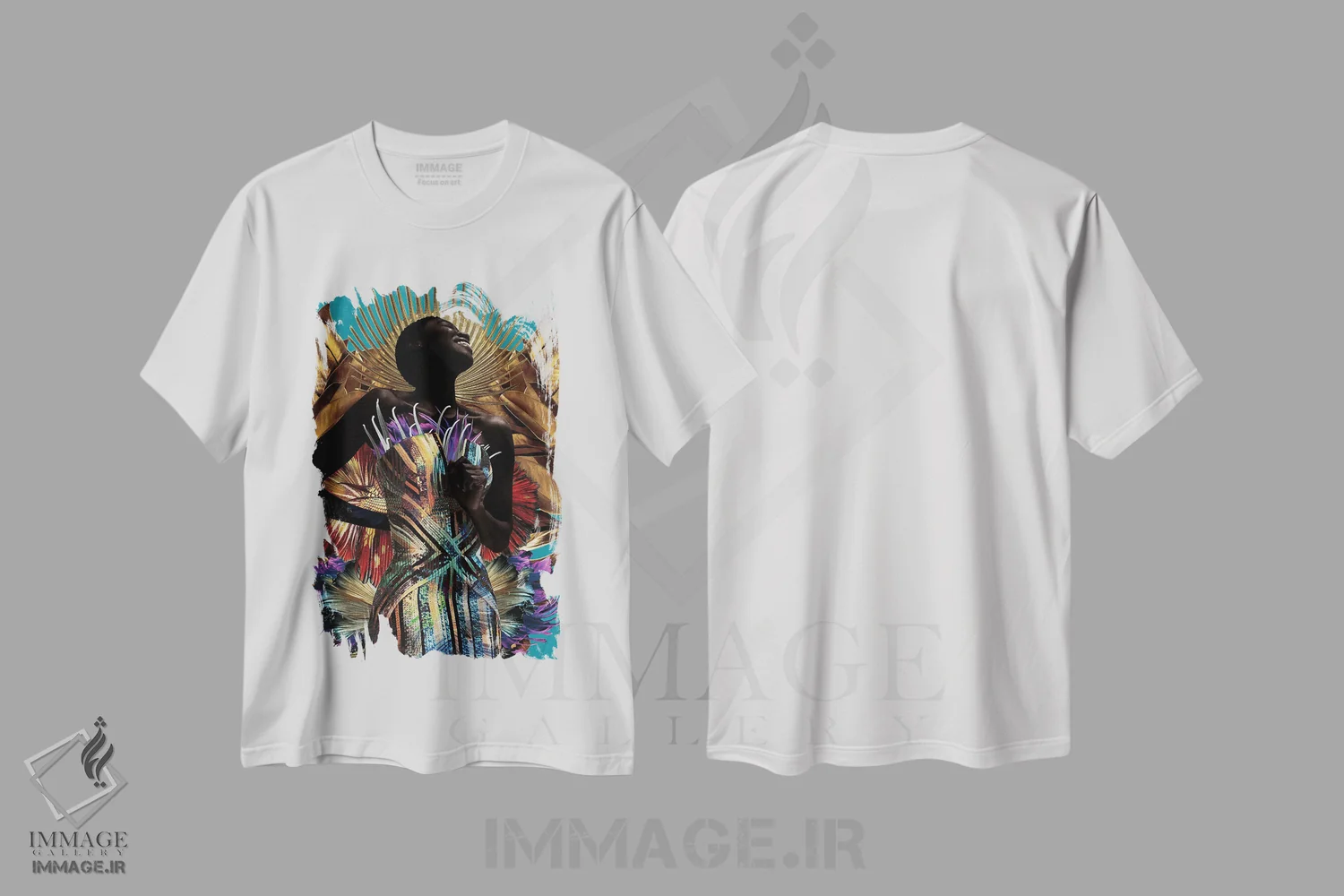 تیشرت سفید طرح دار هاتور، تزئینی اثر لولیتا لورنزو | immage.ir