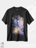 تیشرت مشکی طرح دار انفجار شفق، آبستره اثر لورا مِی دوریس | فروشگاه ایماژ