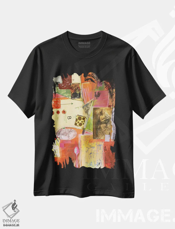 تیشرت مشکی طرح دار بدون عنوان ۷ اثر لورا مِی دوریس | immage.ir