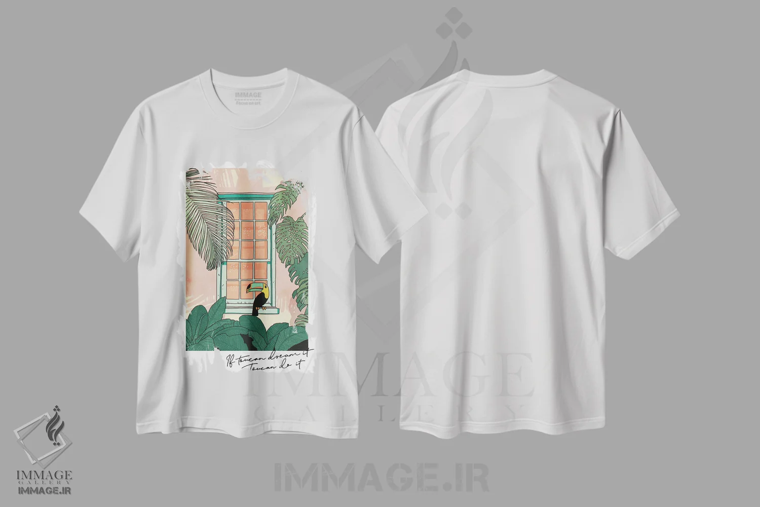 تیشرت سفید طرح دار توکان می تواند انجام دهد، انیمه اثر لوسی میشل | فروشگاه ایماژ