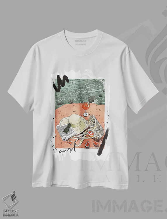 تیشرت سفید طرح دار آپِرول اسپرایتز، انیمه اثر لوسی میشل | فروشگاه ایماژ