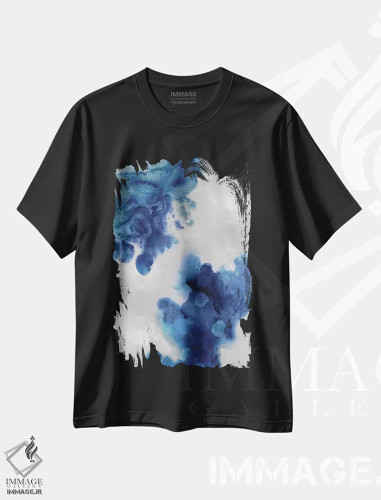 تیشرت مشکی طرح دار فریفتن در نیلی ۲ اثر لورِن میچل | فروشگاه ایماژ