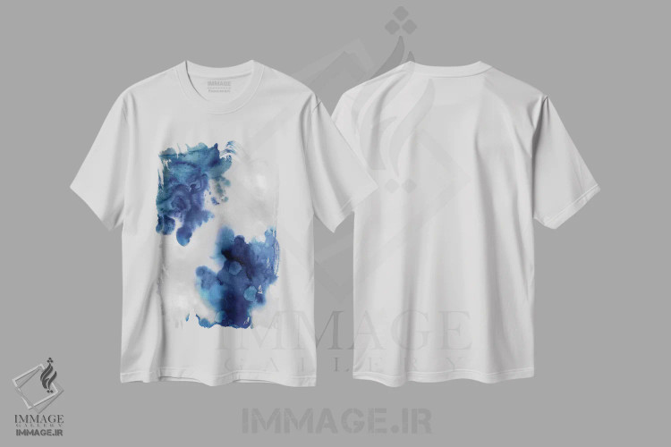 تیشرت سفید طرح دار فریفتن در نیلی ۲ اثر لورِن میچل | immage.ir