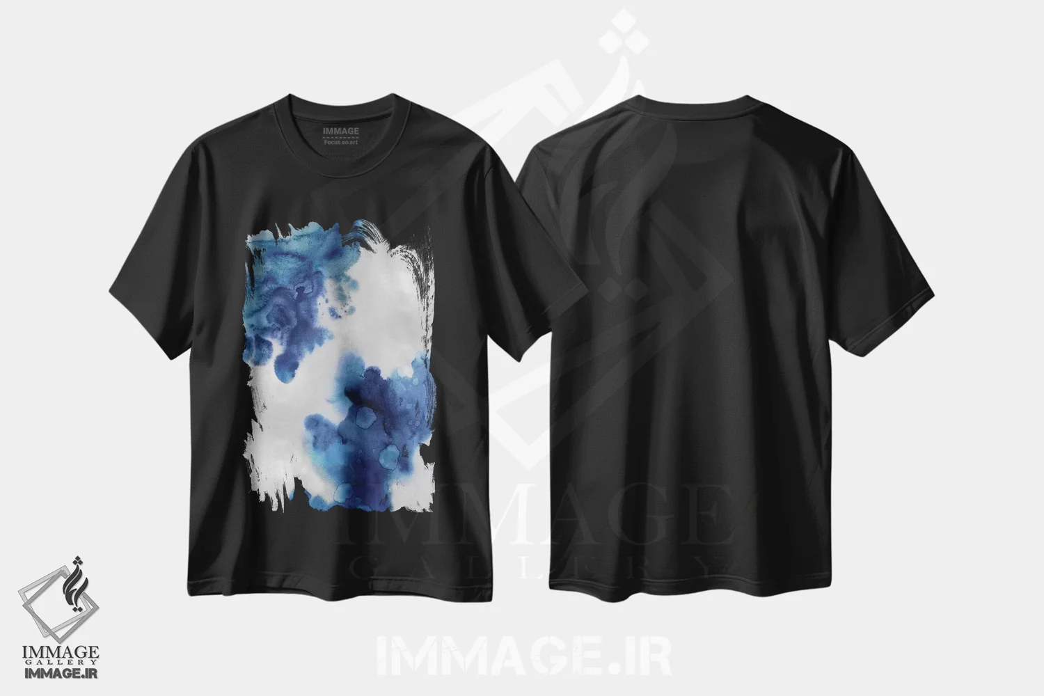 تیشرت مشکی طرح دار فریفتن در نیلی ۲ اثر لورِن میچل | فروشگاه ایماژ