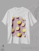تیشرت سفید طرح دار میوه ۱۹، هنر فاخر معاصر اثر لیمُو | immage.ir