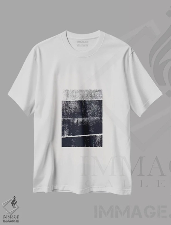 تیشرت سفید طرح دار هندریک اثر لیمُو | immage.ir