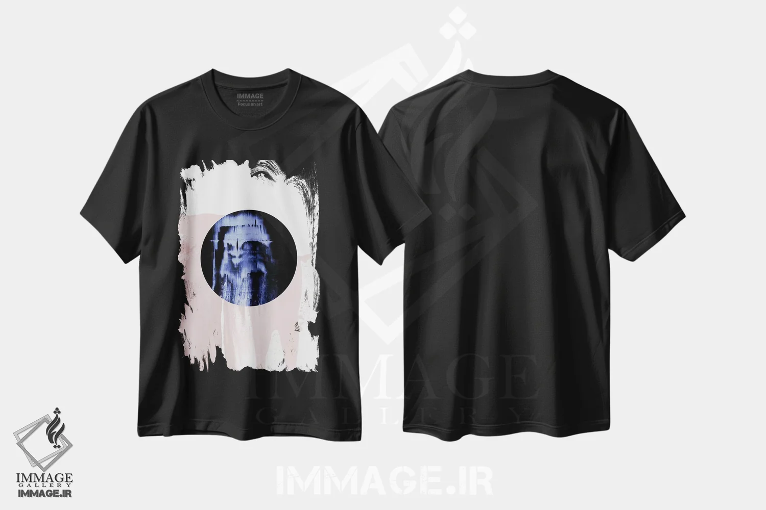 تیشرت مشکی طرح دار شفاف اثر لیمُو | immage.ir