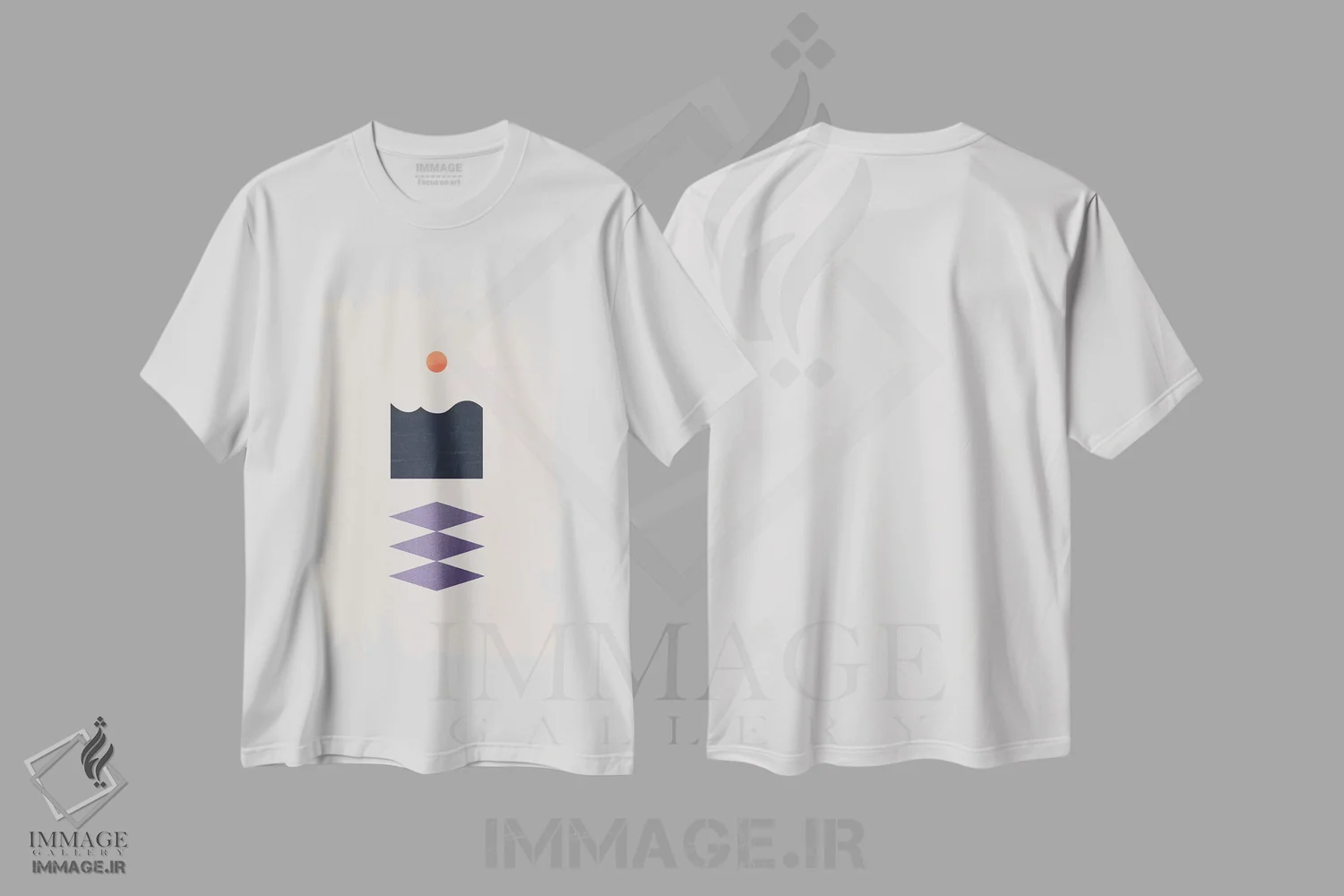 تیشرت سفید طرح دار ترمیم اثر لیمُو | immage.ir