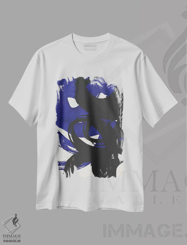 تیشرت سفید طرح دار ساحل اثر لیمُو | فروشگاه ایماژ