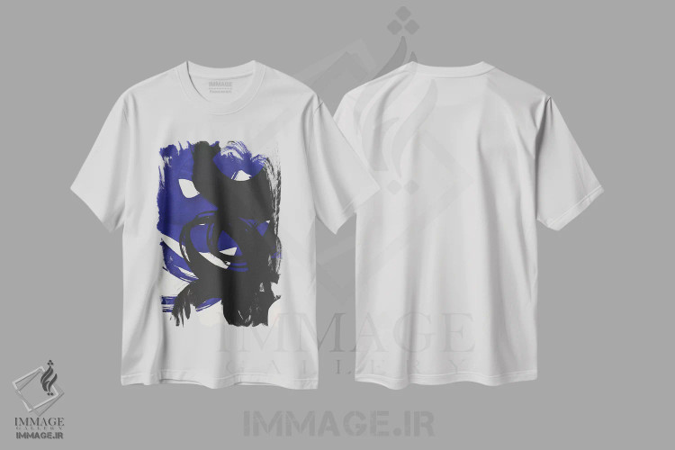 تیشرت سفید طرح دار ساحل اثر لیمُو | فروشگاه ایماژ