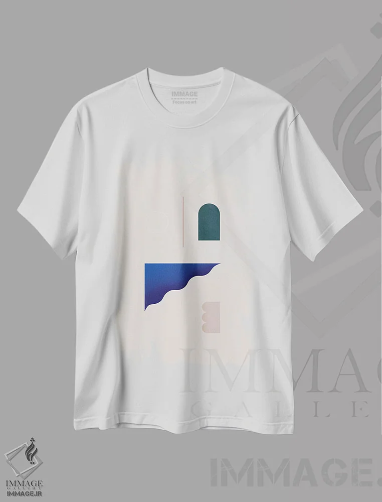 تیشرت سفید طرح دار مطمئن اثر لیمُو | immage.ir