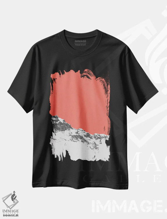 تیشرت مشکی طرح دار "جو، فضا"، هنر دیجیتال اثر لیمُو | فروشگاه ایماژ