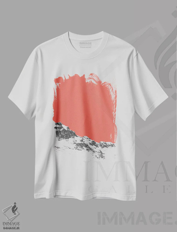 تیشرت سفید طرح دار "جو، فضا"، هنر دیجیتال اثر لیمُو | immage.ir