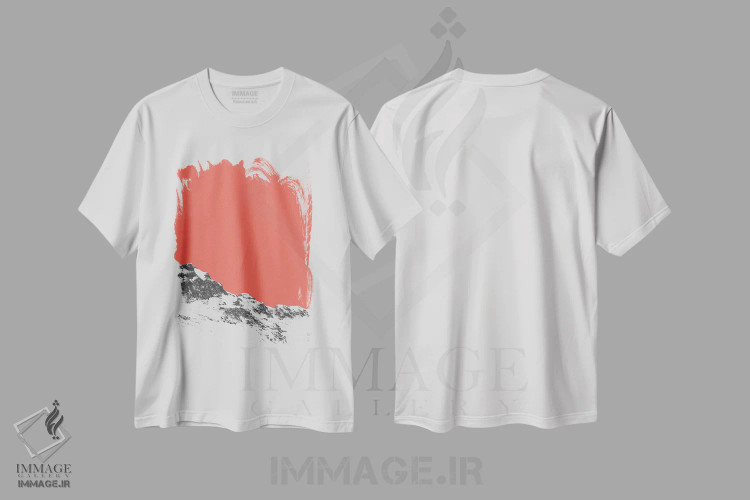 تیشرت سفید طرح دار "جو، فضا"، هنر دیجیتال اثر لیمُو | immage.ir