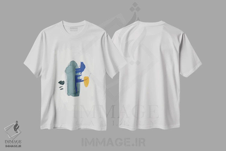 تیشرت سفید طرح دار "آغاز" اثر لیمُو | فروشگاه ایماژ