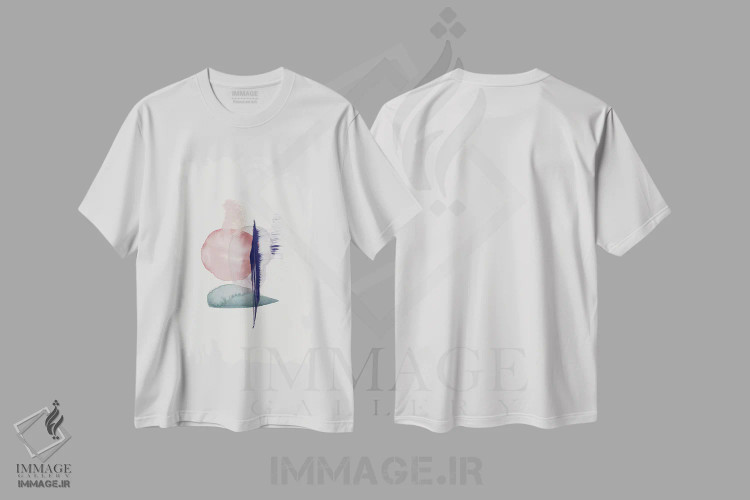 تیشرت سفید طرح دار "ارتباط" اثر لیمُو | immage.ir
