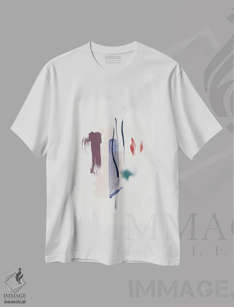 تیشرت سفید طرح دار "ملایم، مهربان" اثر لیمُو | immage.ir