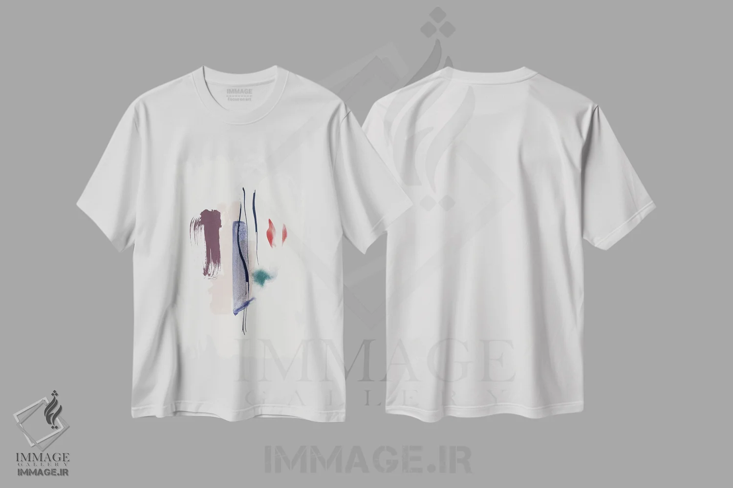 تیشرت سفید طرح دار "ملایم، مهربان" اثر لیمُو | immage.ir