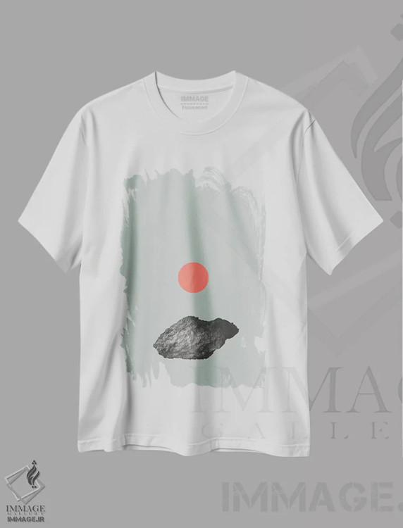 تیشرت سفید طرح دار "خوداندیشی" اثر لیمُو | فروشگاه ایماژ