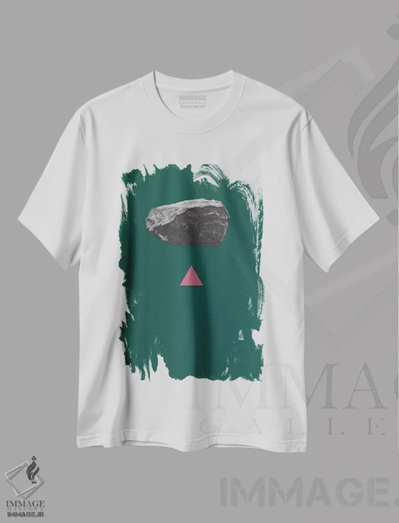 تیشرت سفید طرح دار "تنش" اثر لیمُو | immage.ir