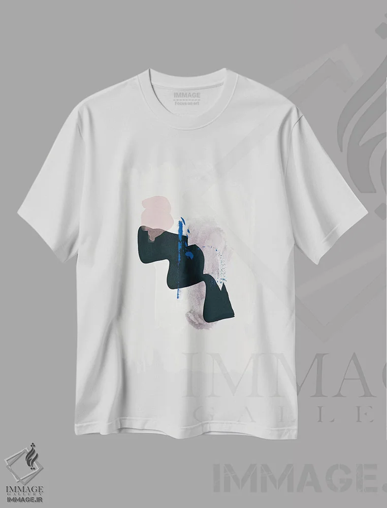 تیشرت سفید طرح دار "درک" اثر لیمُو | فروشگاه ایماژ