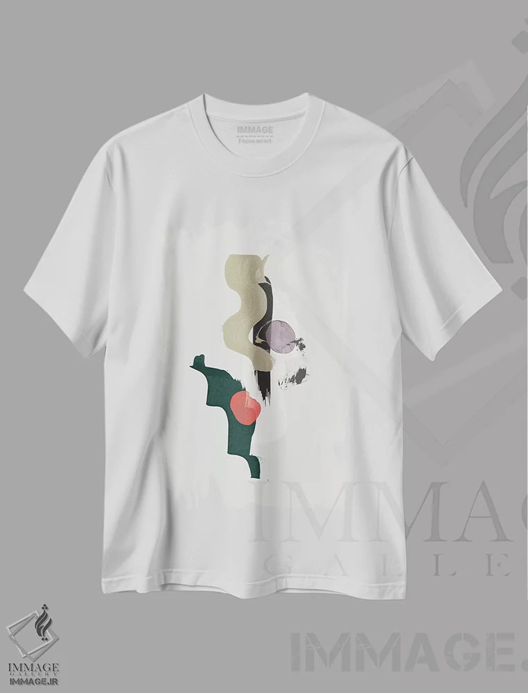 تیشرت سفید طرح دار "شگفتی" اثر لیمُو | فروشگاه ایماژ
