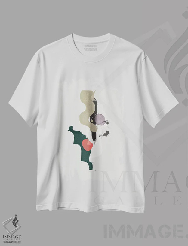 تیشرت سفید طرح دار "شگفتی" اثر لیمُو | فروشگاه ایماژ