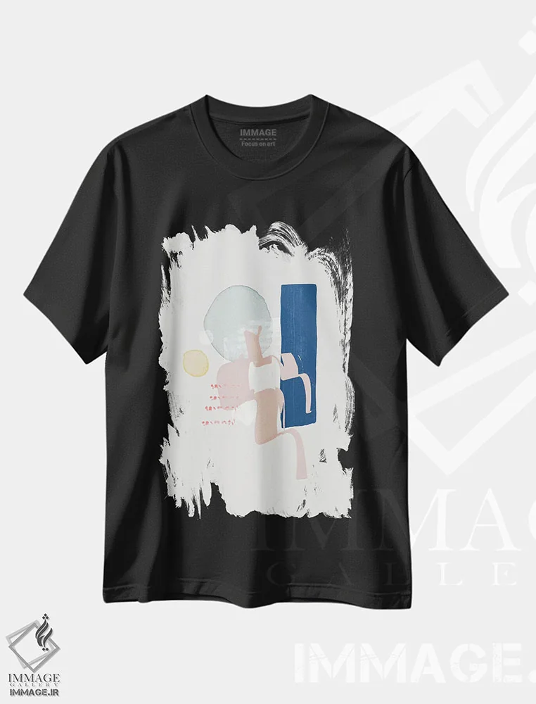 تیشرت مشکی طرح دار "آرزو" اثر لیمُو | فروشگاه ایماژ