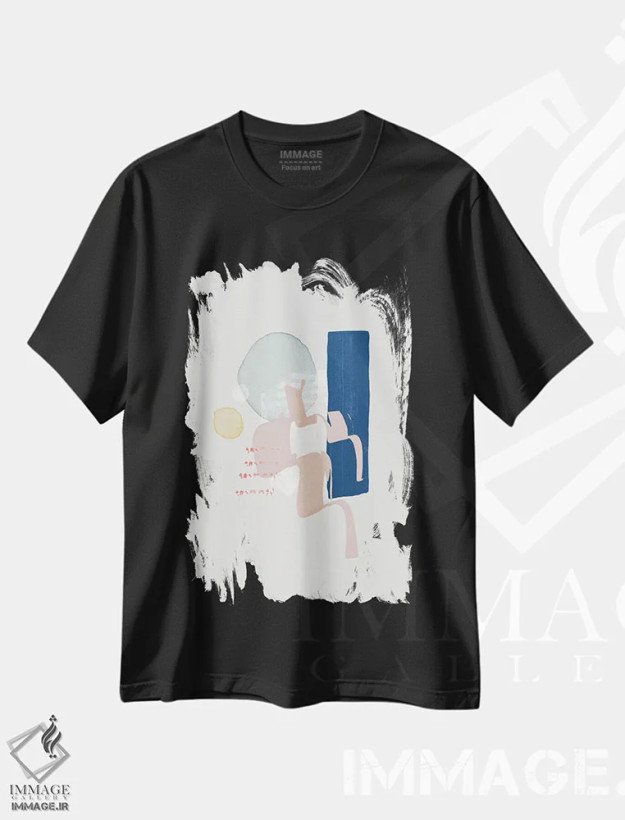 تیشرت مشکی طرح دار "آرزو" اثر لیمُو | فروشگاه ایماژ