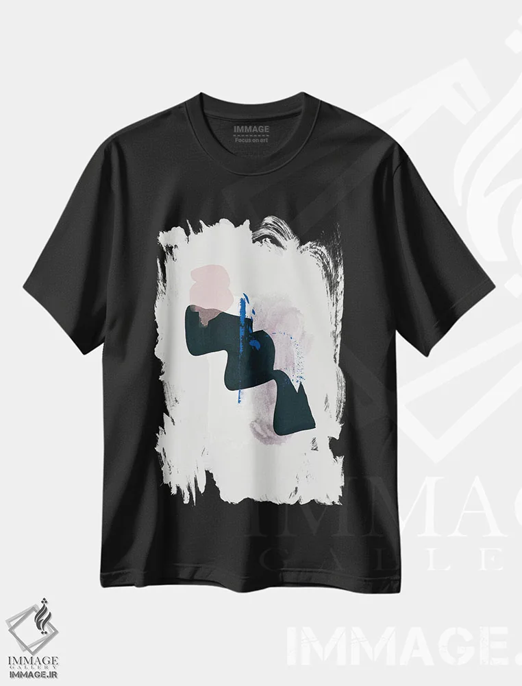 تیشرت مشکی طرح دار "درک" اثر لیمُو | immage.ir