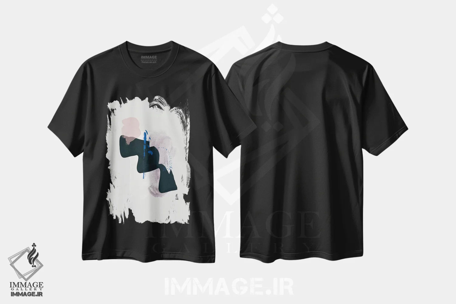 تیشرت مشکی طرح دار "درک" اثر لیمُو | immage.ir