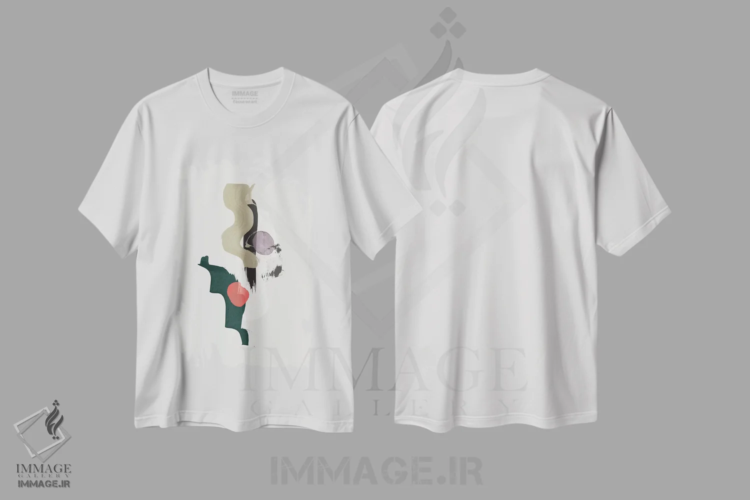 تیشرت سفید طرح دار "شگفتی" اثر لیمُو | فروشگاه ایماژ