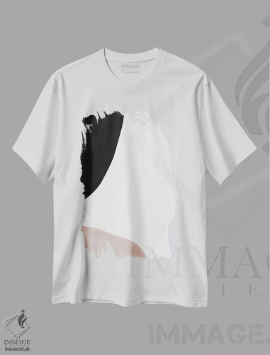 تیشرت سفید طرح دار "آزاد" اثر لیمُو | فروشگاه ایماژ