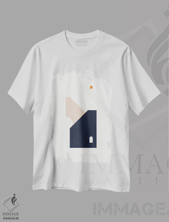 تیشرت سفید طرح دار "سحر" اثر لیمُو | immage.ir