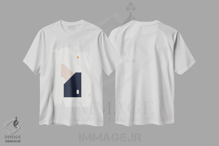 تیشرت سفید طرح دار "سحر" اثر لیمُو | immage.ir