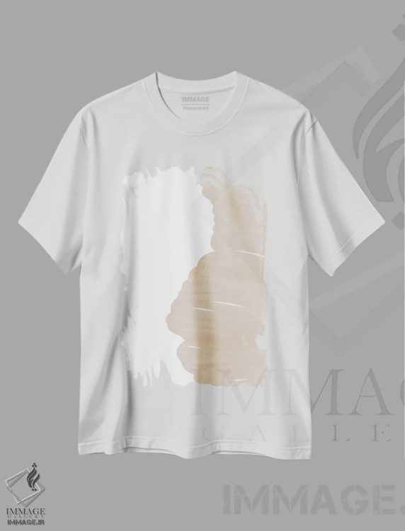 تیشرت سفید طرح دار "ترا ۷" اثر لیمُو | فروشگاه ایماژ