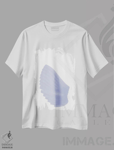 تیشرت سفید طرح دار "ترا ۹" اثر لیمُو | فروشگاه ایماژ