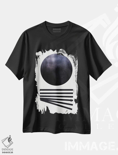 تیشرت مشکی طرح دار "زیر آب" اثر لیمُو | فروشگاه ایماژ