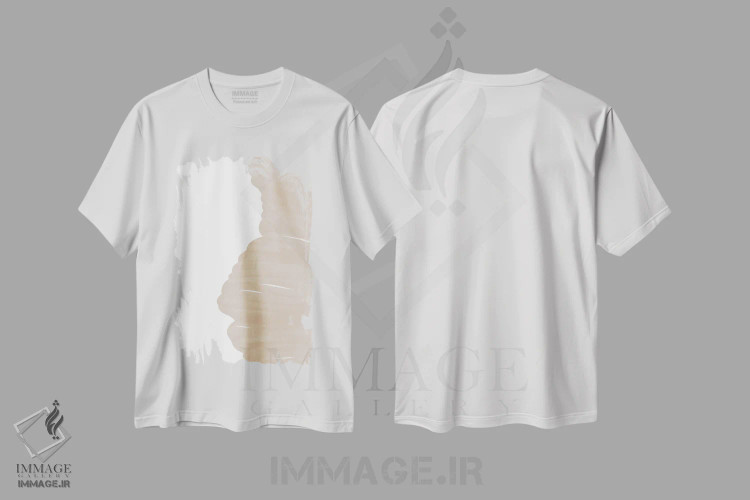 تیشرت سفید طرح دار "ترا ۷" اثر لیمُو | فروشگاه ایماژ